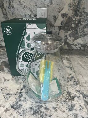 Susteas Glass Pitcher with